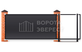 Ворота откатные механические 5.5 метров 5500×2400 ВЭ-5723
