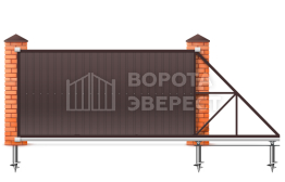 Автоматические ворота 2000×4000 Ролтэк ВЭ-4797