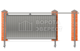 Откатные ворота 2250×2550 Ролтэк ВЭ-4802